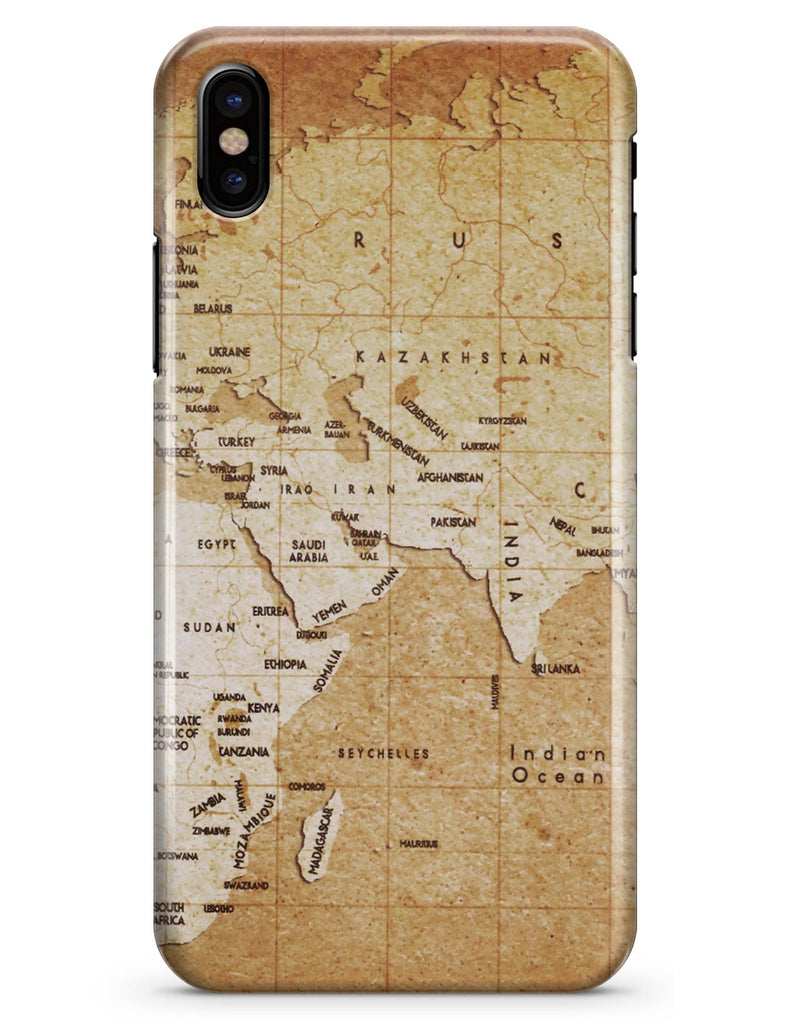 The Vintage Mother Russia Map Pattern - iPhone X Clipit Case