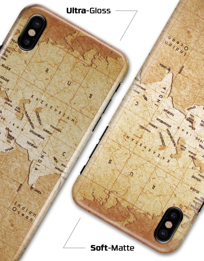 The Vintage Mother Russia Map Pattern - iPhone X Clipit Case