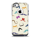 The Vintage Mustache Bundle Skin for the iPhone 5c OtterBox Commuter Case