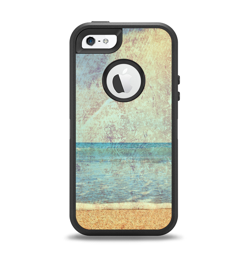 The Vintage Ocean Vintage Surface Apple iPhone 5-5s Otterbox Defender Case Skin Set