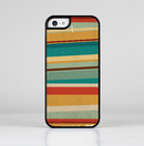 The Vintage Orange Slanted Stripes Skin-Sert Case for the Apple iPhone 5c