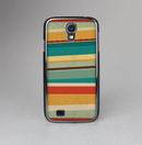 The Vintage Orange Slanted Stripes Skin-Sert Case for the Samsung Galaxy S4
