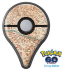 The Vintage Paris Overview Map  Pokémon GO Plus Vinyl Protective Decal Skin Kit