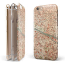 The Vintage Paris Overview Map iPhone 6/6s or 6/6s Plus 2-Piece Hybrid INK-Fuzed Case