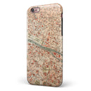 The Vintage Paris Overview Map iPhone 6/6s or 6/6s Plus 2-Piece Hybrid INK-Fuzed Case