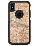 The Vintage Paris Overview Map  3 - iPhone X OtterBox Case & Skin Kits