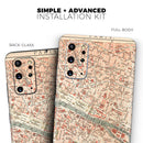 The Vintage Paris Overview Map - Premium Vinyl Skin Decal for Samsung Galaxy S25 Ultra, S24, S23, S22 & All Galaxy S Models