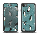 The Vintage Penguin Blue Collage Apple iPhone 6/6s LifeProof Fre Case Skin Set