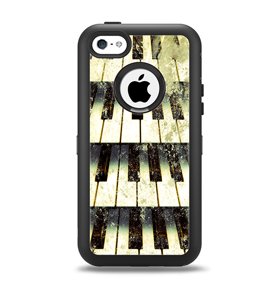 The Vintage Pianos Keys Apple iPhone 5c Otterbox Defender Case Skin Set