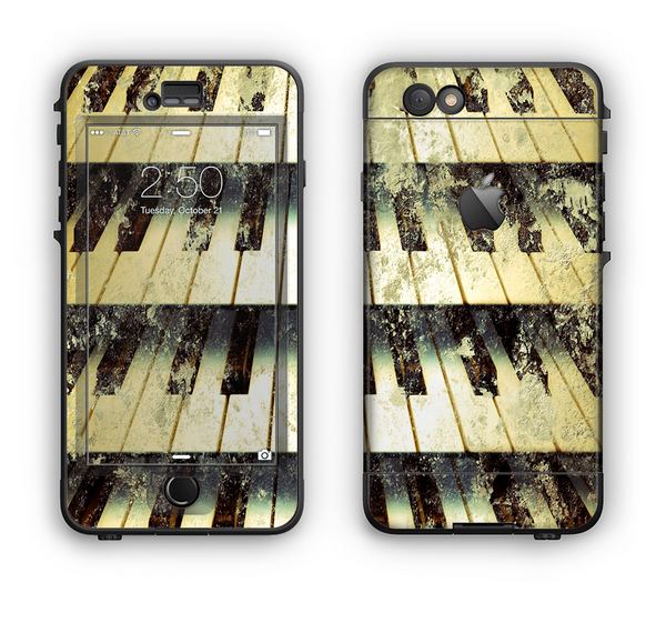 The Vintage Pianos Keys Apple iPhone 6 LifeProof Nuud Case Skin Set