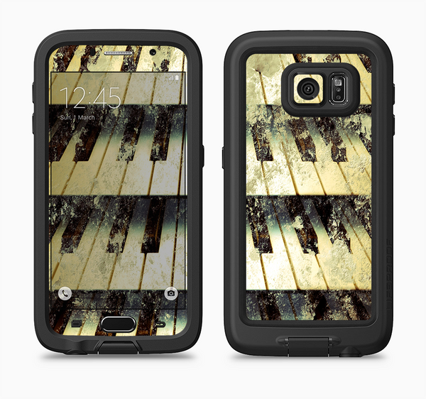 The Vintage Pianos Keys Full Body Samsung Galaxy S6 LifeProof Fre Case Skin Kit