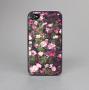 The Vintage Pink Floral Field Skin-Sert for the Apple iPhone 4-4s Skin-Sert Case