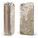 The Vintage Powers of Europe Map iPhone 6/6s or 6/6s Plus 2-Piece Hybrid INK-Fuzed Case