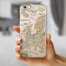 The Vintage Powers of Europe Map iPhone 6/6s or 6/6s Plus 2-Piece Hybrid INK-Fuzed Case