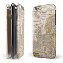The Vintage Powers of Europe Map iPhone 6/6s or 6/6s Plus 2-Piece Hybrid INK-Fuzed Case