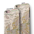 The Vintage Powers of Europe Map iPhone 6/6s or 6/6s Plus 2-Piece Hybrid INK-Fuzed Case