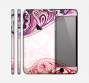 The Vintage Purple Curves with Floral Design Skin for the Apple iPhone 6 Plus