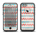 The Vintage Red & Blue Chevron Pattern Apple iPhone 6/6s LifeProof Fre Case Skin Set
