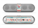 The Vintage Red & Blue Chevron Pattern Skin for the Beats by Dre Pill Bluetooth Speaker