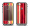 The Vintage Red & Yellow Grunge Striped Apple iPhone 5c LifeProof Nuud Case Skin Set