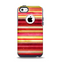 The Vintage Red & Yellow Grunge Striped Apple iPhone 5c Otterbox Commuter Case Skin Set