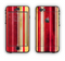 The Vintage Red & Yellow Grunge Striped Apple iPhone 6 LifeProof Nuud Case Skin Set