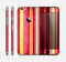 The Vintage Red & Yellow Grunge Striped Skin for the Apple iPhone 6