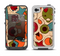 The Vintage Red and Tan Abstarct Shapes Apple iPhone 4-4s LifeProof Fre Case Skin Set