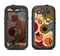 The Vintage Red and Tan Abstarct Shapes Samsung Galaxy S3 LifeProof Fre Case Skin Set