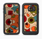 The Vintage Red and Tan Abstarct Shapes Full Body Samsung Galaxy S6 LifeProof Fre Case Skin Kit