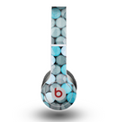 The Vintage Scratched Blue & Graytone Polka Skin for the Beats by Dre Original Solo-Solo HD Headphones