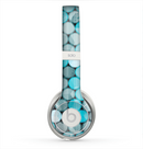 The Vintage Scratched Blue & Graytone Polka Skin for the Beats by Dre Solo 2 Headphones
