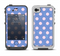 The Vintage Scratched Pink & Purple Polka Dots Apple iPhone 4-4s LifeProof Fre Case Skin Set