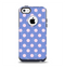 The Vintage Scratched Pink & Purple Polka Dots Apple iPhone 5c Otterbox Commuter Case Skin Set