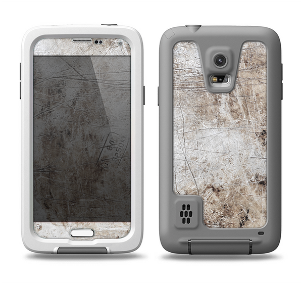 The Vintage Scratched and Worn Surface Samsung Galaxy S5 LifeProof Fre Case Skin Set