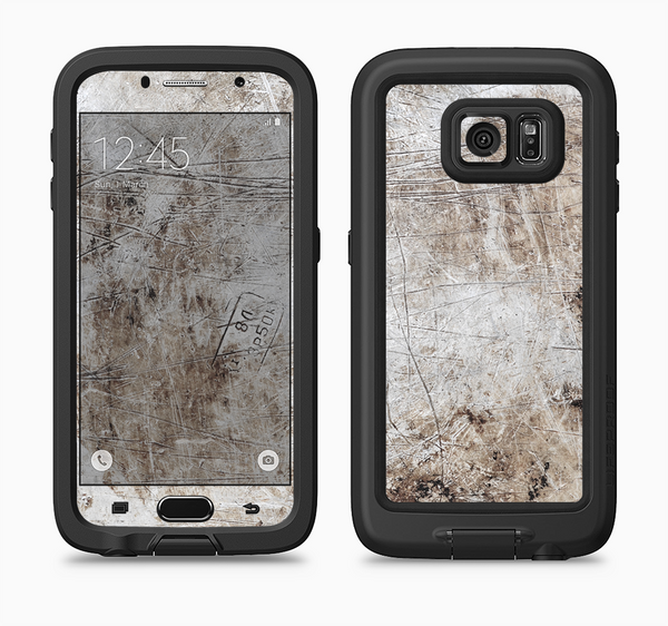 The Vintage Scratched and Worn Surface Full Body Samsung Galaxy S6 LifeProof Fre Case Skin Kit