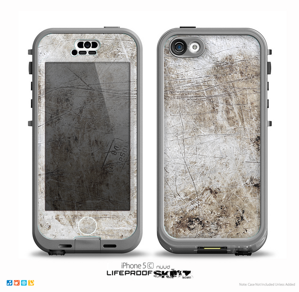 The Vintage Scratched and Worn Surface Skin for the iPhone 5c nüüd LifeProof Case