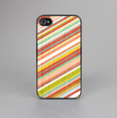 The Vintage Slanted Color Stripes Skin-Sert for the Apple iPhone 4-4s Skin-Sert Case