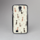 The Vintage Solid Cat Shadows Skin-Sert Case for the Samsung Galaxy S4