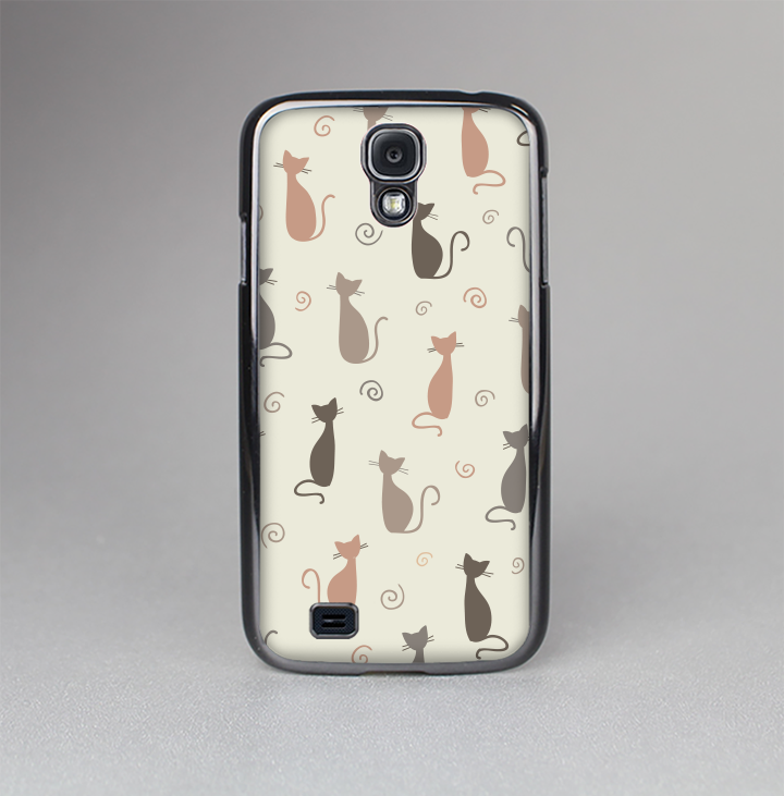 The Vintage Solid Cat Shadows Skin-Sert Case for the Samsung Galaxy S4