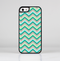 The Vintage Subtle Greens Chevron Pattern Skin-Sert Case for the Apple iPhone 5/5s