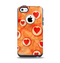 The Vintage Subtle Red and Orange Hearts Apple iPhone 5c Otterbox Commuter Case Skin Set