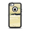 The Vintage Subtle Yellow Beach Scene Apple iPhone 5c Otterbox Defender Case Skin Set