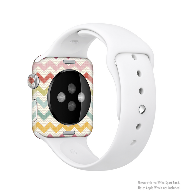 The Vintage Summer Colored Chevron V4 Full-Body Skin Kit for the Apple Watch