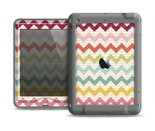 The Vintage Summer Colored Chevron V4 Apple iPad Mini LifeProof Nuud Case Skin Set