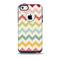 The Vintage Summer Colored Chevron V4 Skin for the iPhone 5c OtterBox Commuter Case