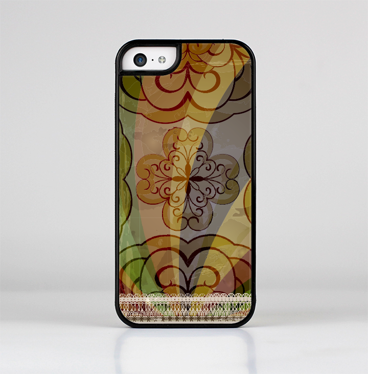 The Vintage Swirled Colorful Pattern Skin-Sert Case for the Apple iPhone 5c