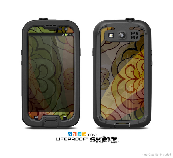 The Vintage Swirled Colorful Pattern Skin For The Samsung Galaxy S3 LifeProof Case