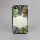 The Vintage Swirled Stripes with Name Tag Skin-Sert for the Apple iPhone 4-4s Skin-Sert Case