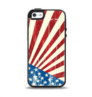 The Vintage Tan American Flag Apple iPhone 5-5s Otterbox Symmetry Case Skin Set
